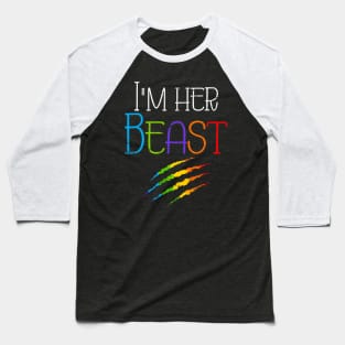 Queer Im Her Beast Lgbt Baseball T-Shirt